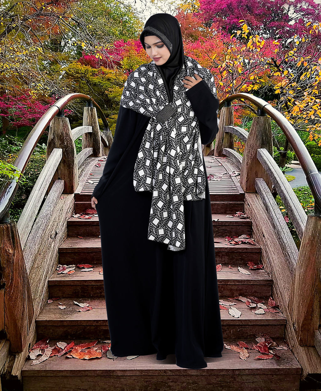 Modest Women's Stylish Ainaz Shyla hijab Free Size