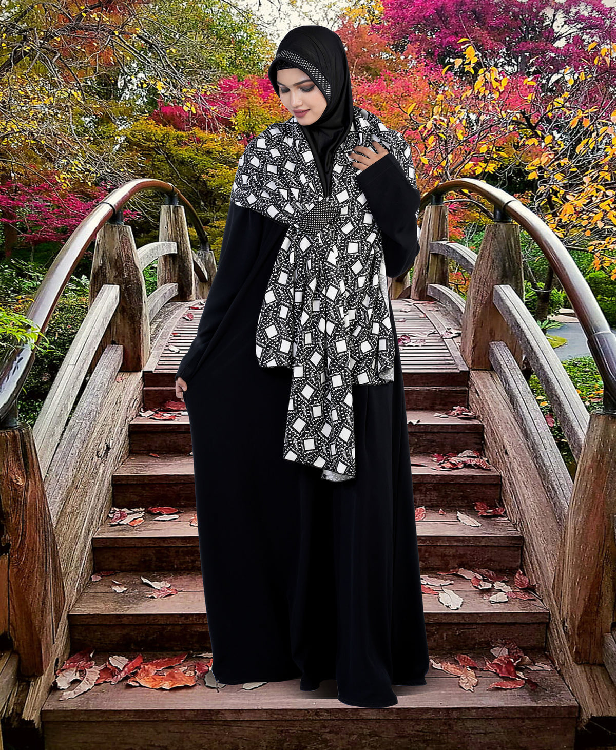 Modest Women's Stylish Ainaz Shyla hijab Free Size