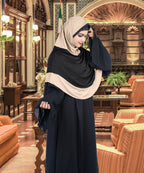 Mehar Dual-Tone Layered Elegance-Coverage-Comfort Razia Hijab