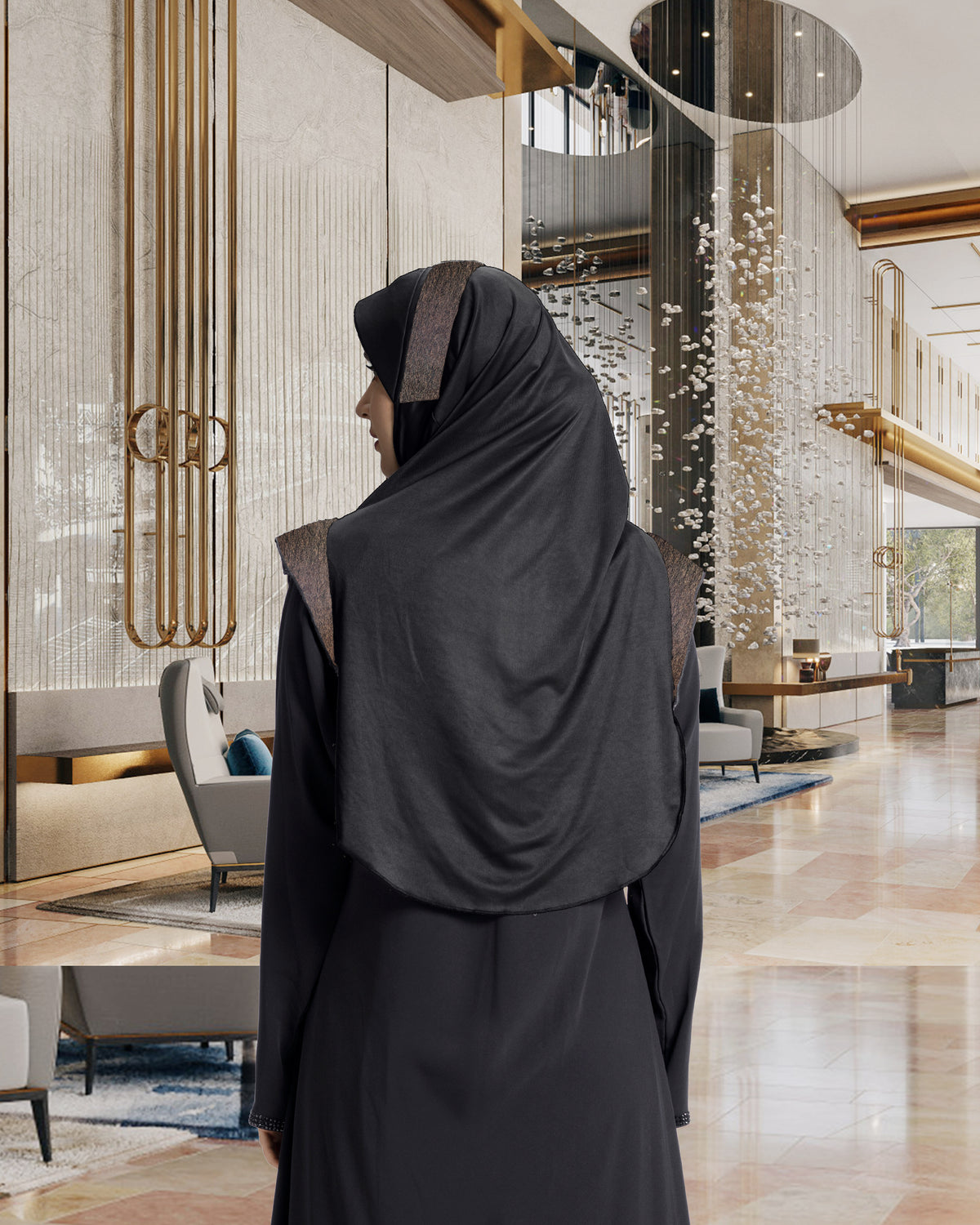 Mehar Hijab's Modest Women's Stylish Designer headwear Naaz Hijab