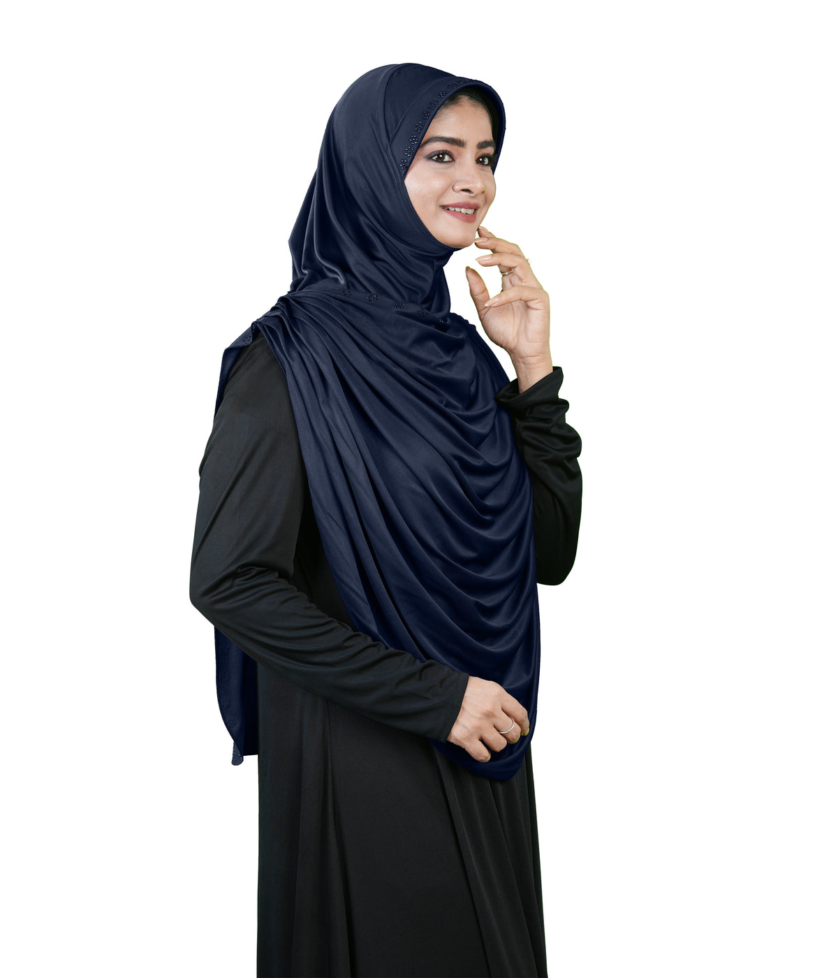 Modest Fashion by Mehar Laila Two-Piece Frilled Hijab Set