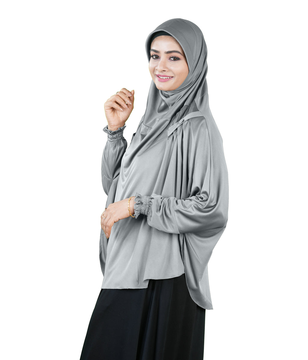 Mehar Hijabs Modest Elegant Saima Farasha type Hijab – One-Piece