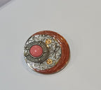 3 Pcs Hijab Pins Round designed Buttons, Strong Hijab Pins for Women Brooches