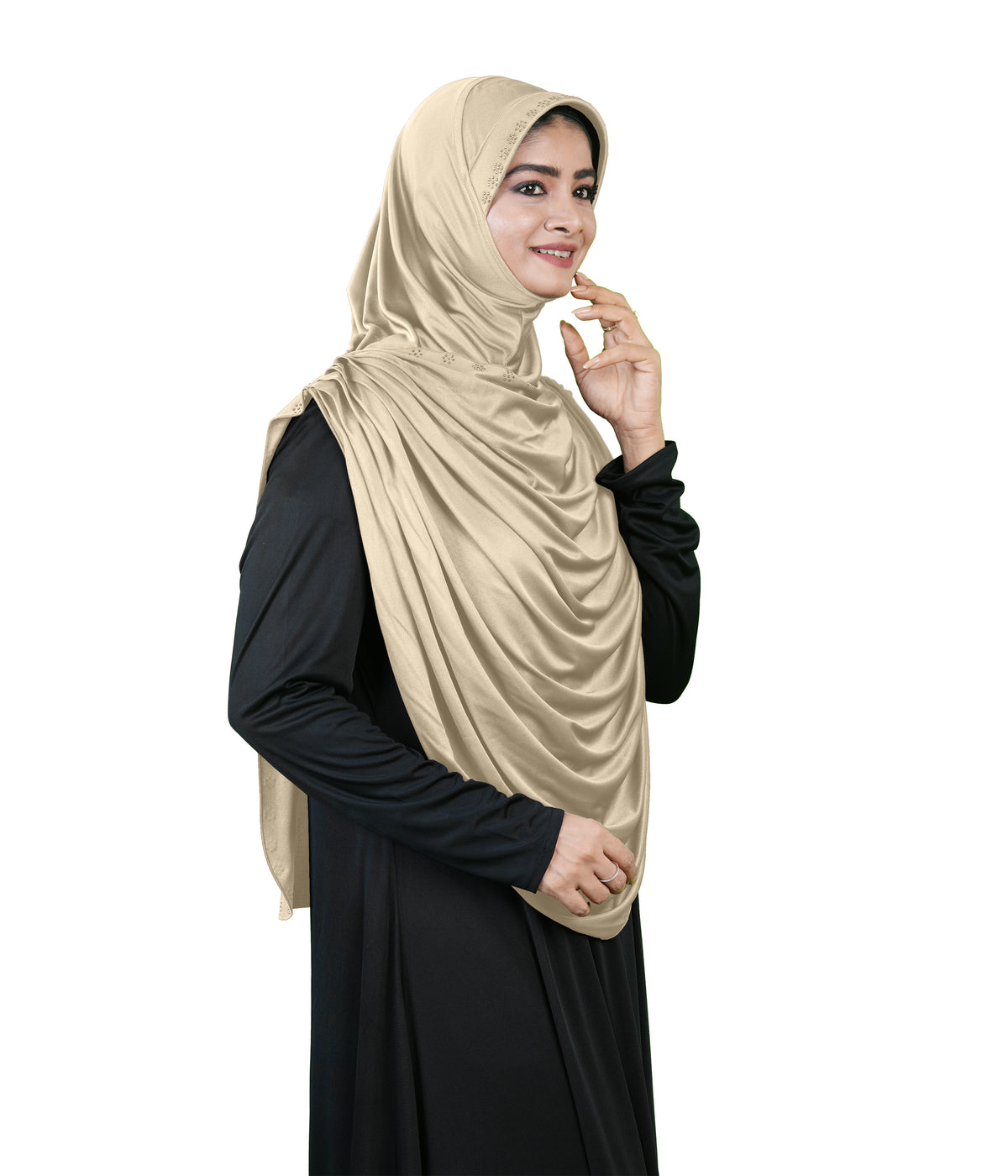 Modest Fashion by Mehar Laila Two-Piece Frilled Hijab Set