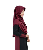 Mehar Diya Hijab for Girls – Premium Black Ready-to-Wear Islamic Hijab |