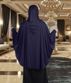Women's Stylish Soft Rich Polyester Fabric Hanana Sleeve Hijab F Size