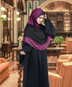 Mehar Dual-Tone Layered Elegance-Coverage-Comfort Razia Hijab