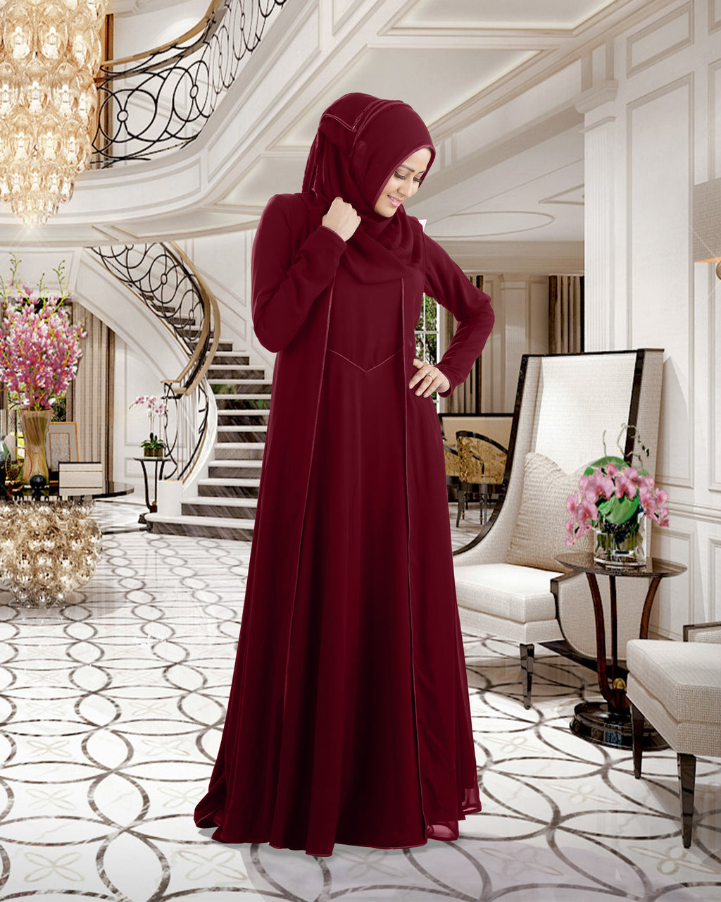 Mehar Hijab Modestly Stylish Look Classy and elegant Marium Premium Abaya