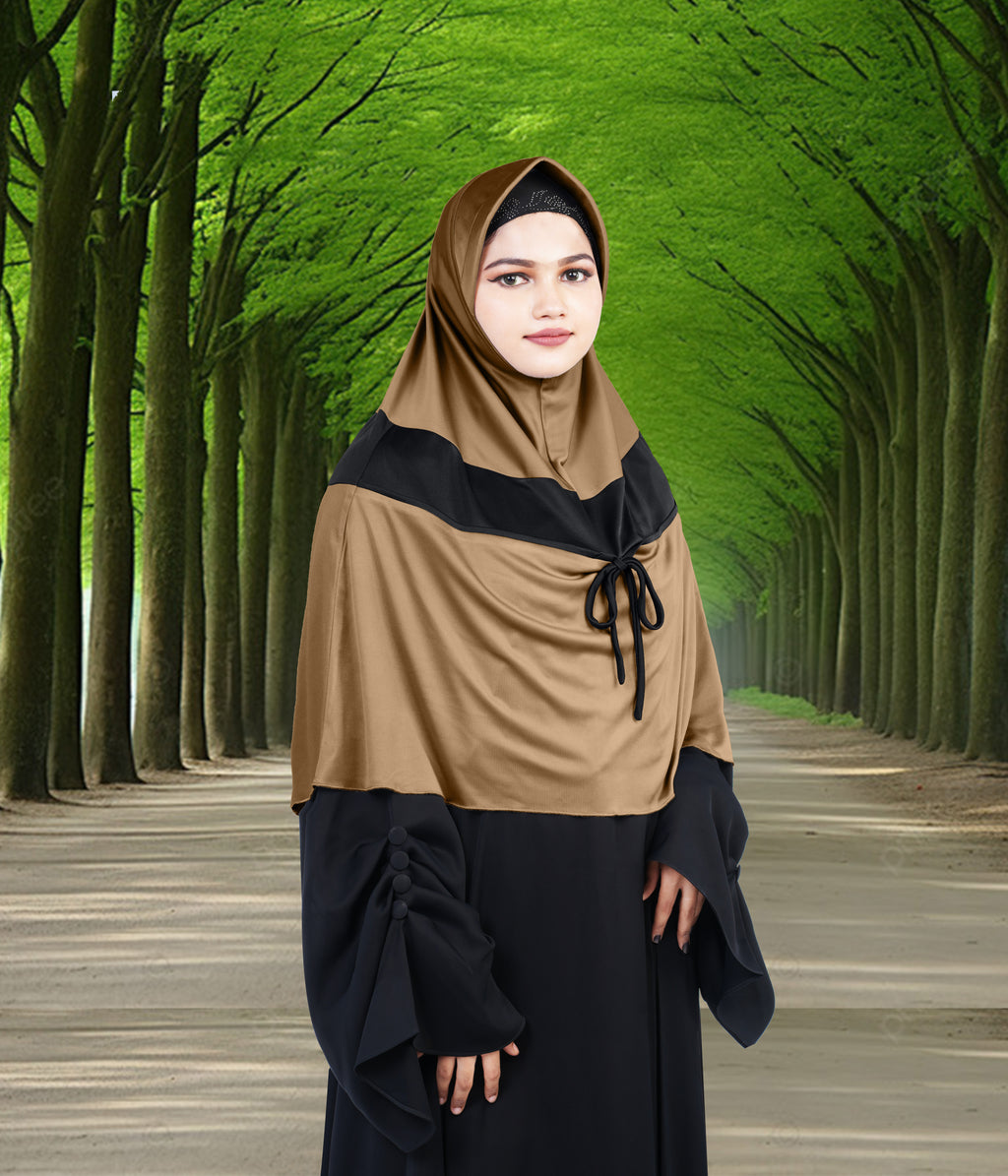 Mehar Shakira Elegant Dual-Tone Knot Hijab