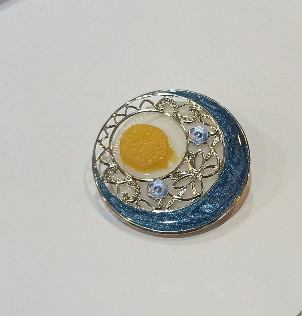 3 Pcs Hijab Pins Round designed Buttons, Strong Hijab Pins for Women Brooches