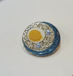 3 Pcs Hijab Pins Round designed Buttons, Strong Hijab Pins for Women Brooches