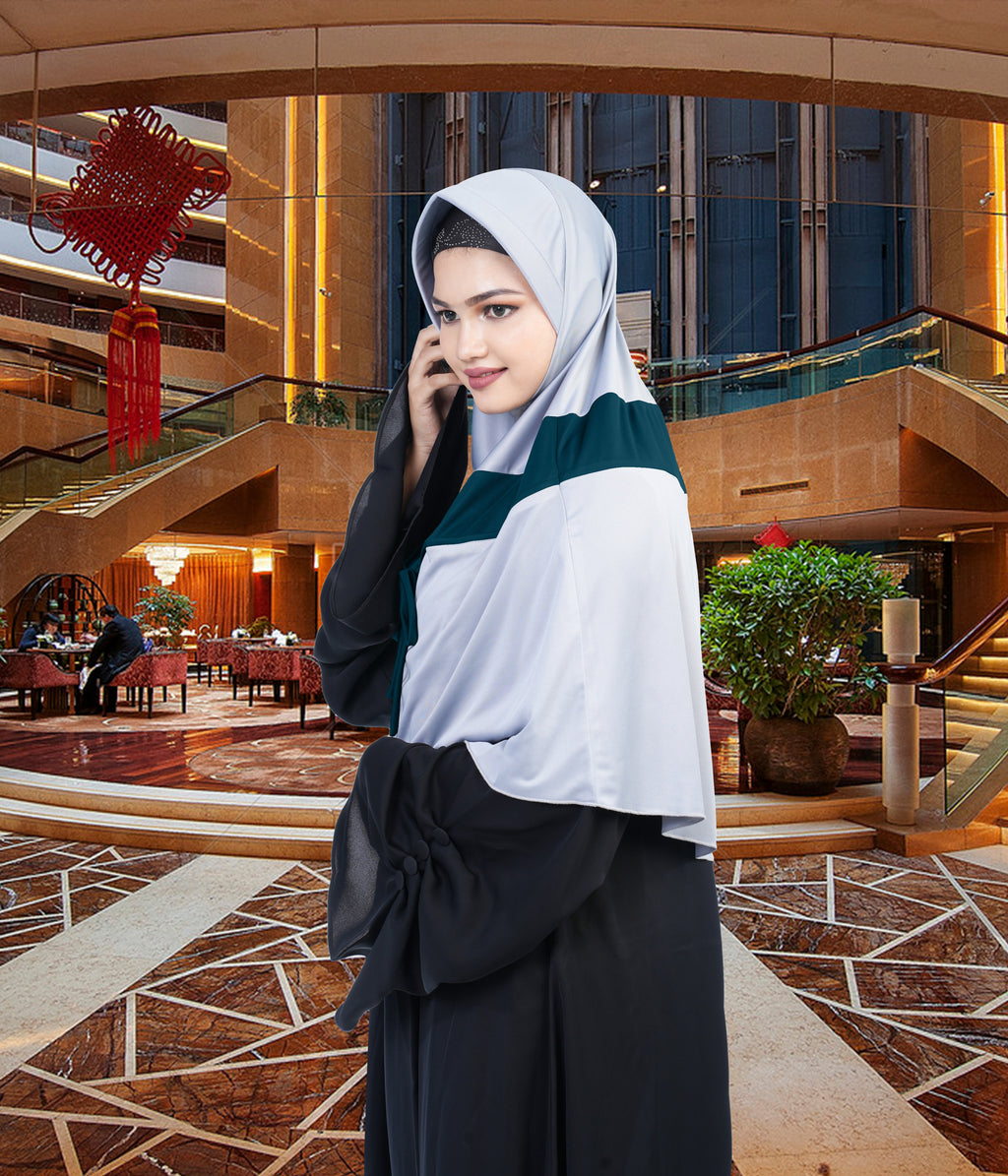 Mehar Shakira Elegant Dual-Tone Knot Hijab