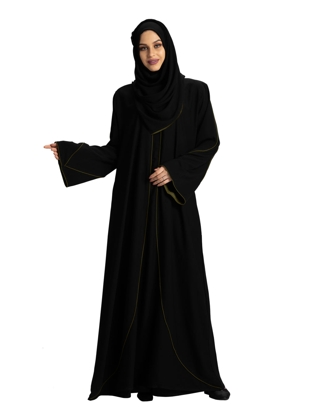 Mehar Women's Stylish Designer Aain Abaya