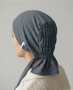 Dr. Ayesha Volume Tail Cap,Stretch Hijab with Stethoscope Ear Hole.Breat