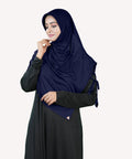 Mehar Famya Elegant Modest Hijab with Lace-Up Shoulder