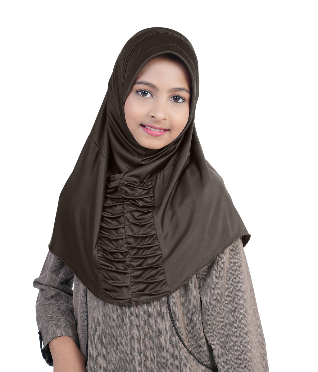Mehar Nisa Hijab for Girls Hijabs Modest Wear with Front Pleated Detaili