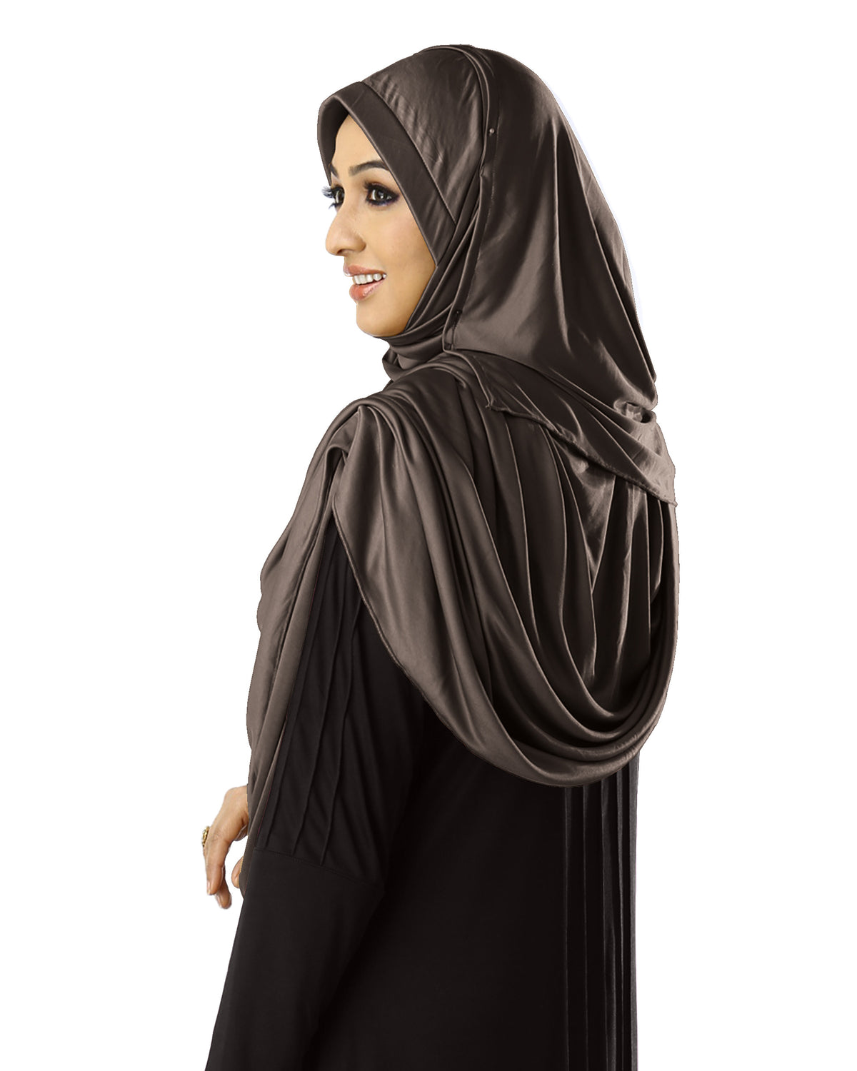 Modest Women's stylish Soft feel good fabric AnarkaIi Hijab Formal Grey