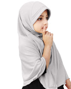Mehar Hijab's Girl's Plain Long Hijab feel good Little Ma-ale Hijab