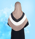 Mehar Hijab's Modest Women's Stylish Designs Layered Elegance Dilsha Color Blend