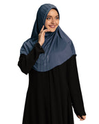Modest Fashion Women's Soft feel good Fabric Manal Hijab Grey