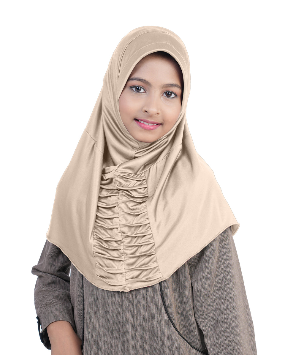 Mehar Nisa Hijab for Girls Hijabs Modest Wear with Front Pleated Detaili