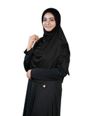 Mehar Famya Elegant Modest Hijab with Lace-Up Shoulder