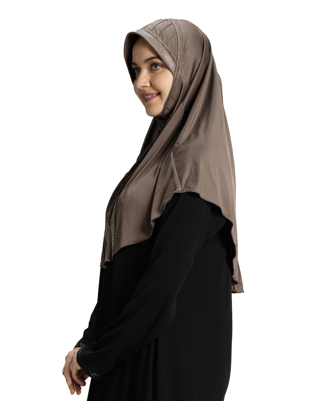 Modest Fashion Women's Soft feel good Fabric Manal Hijab Formal Grey