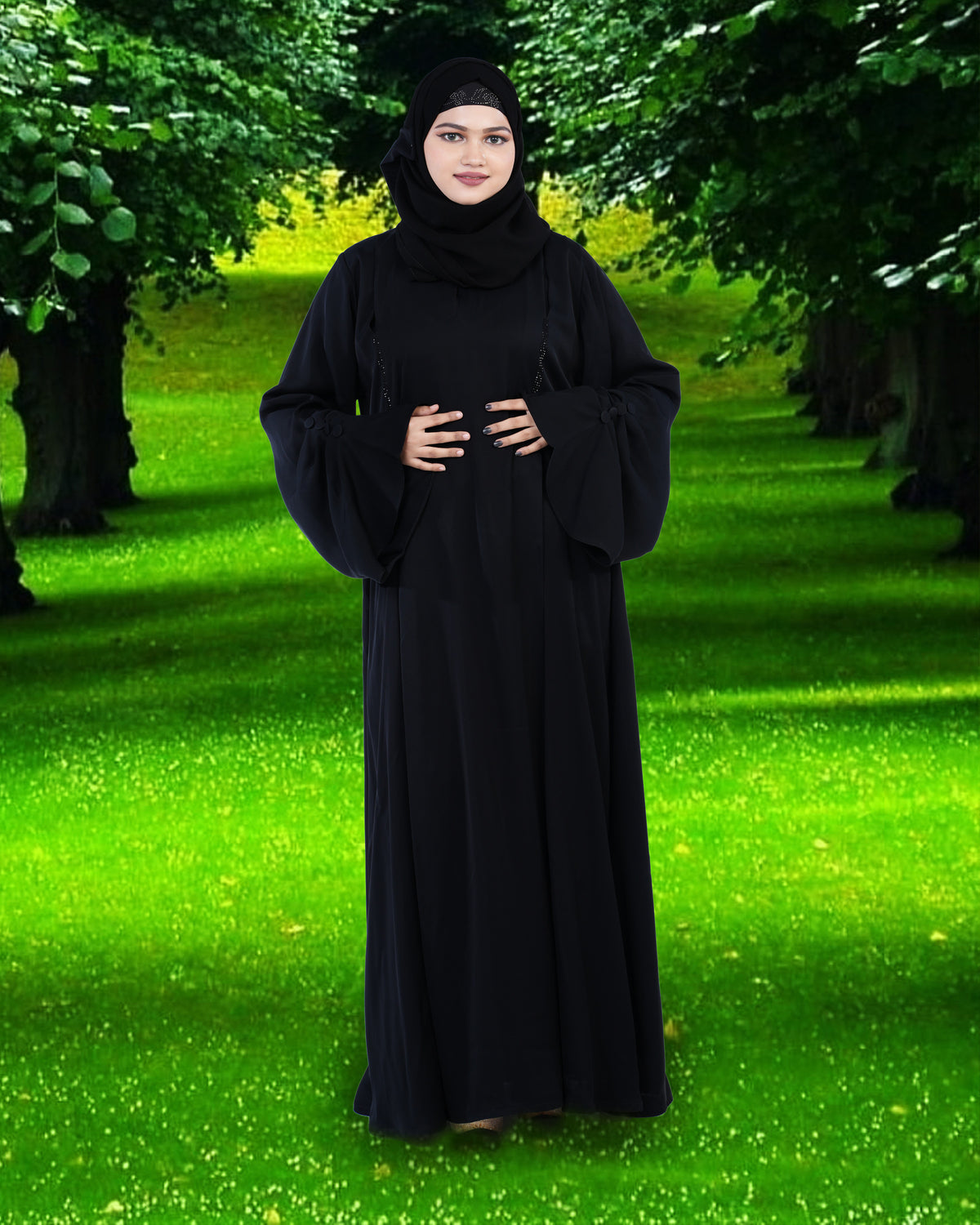 Mehar Hijab Modestly Stylish Look Classy and elegant Shareen Premium Abaya