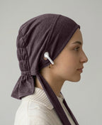 Dr. Ayesha Volume Tail Cap,Stretch Hijab with Stethoscope Ear Hole.Breat