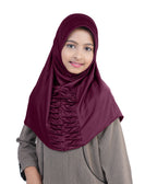 Mehar Nisa Hijab for Girls Hijabs Modest Wear with Front Pleated Detailing –