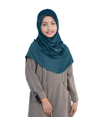 Mehar Little Nidha Hijab for Girls – Embellished with Embroidery & a