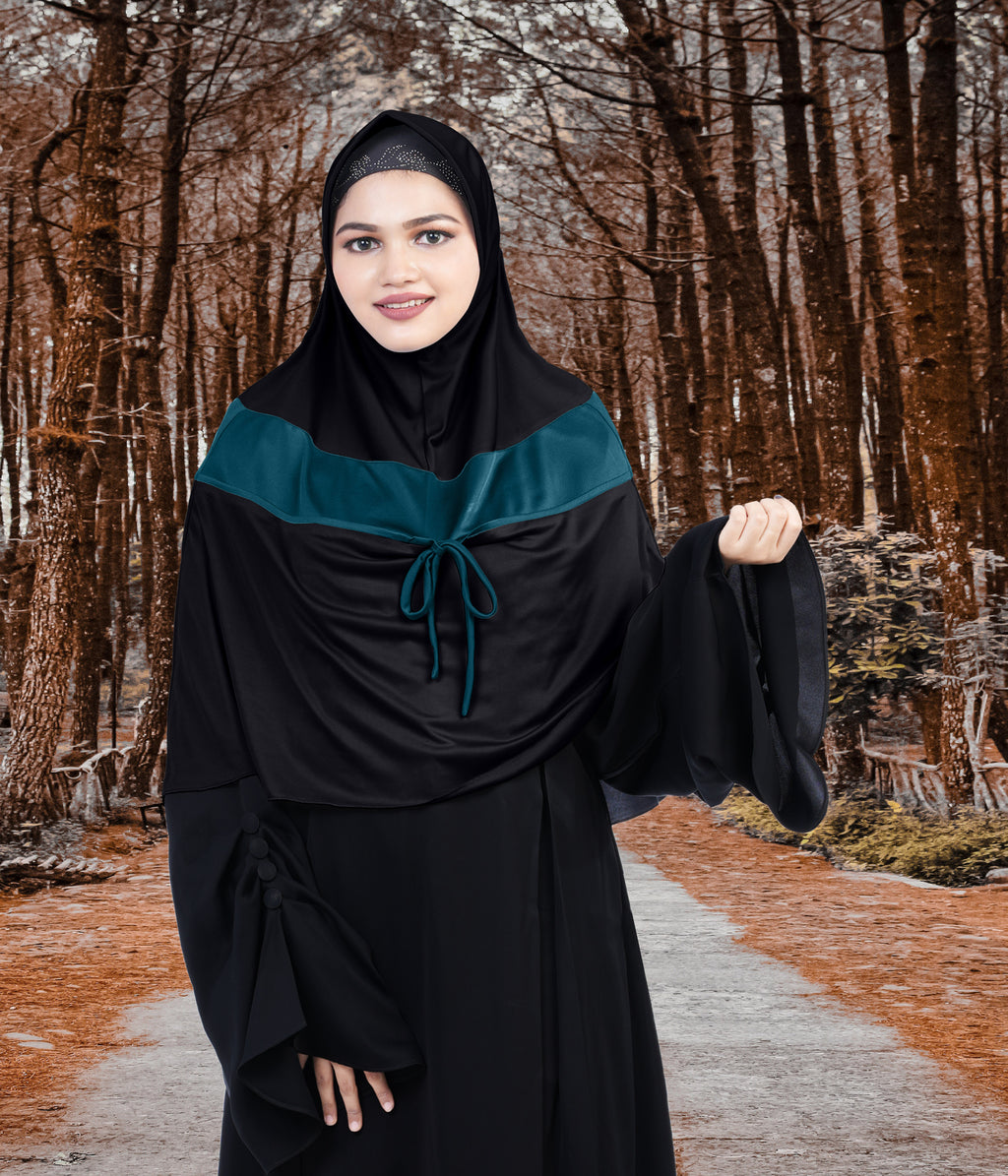 Mehar Shakira Elegant Dual-Tone Knot Hijab