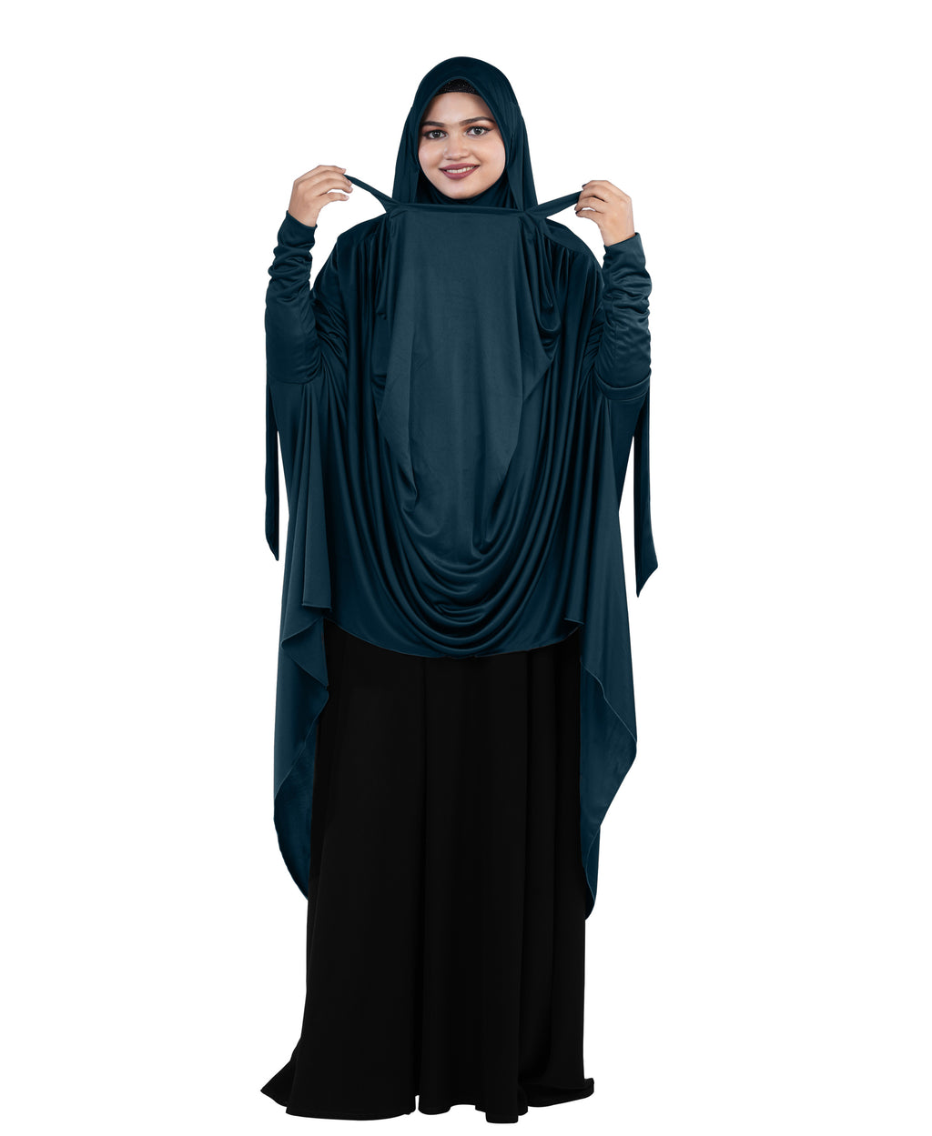 Mehar Hijabs Safia Face Mask Long Hijab for Women – Full Coverage Khimar