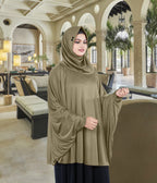 Women's Stylish Soft Rich Polyester Fabric Hanana Sleeve Hijab F Size