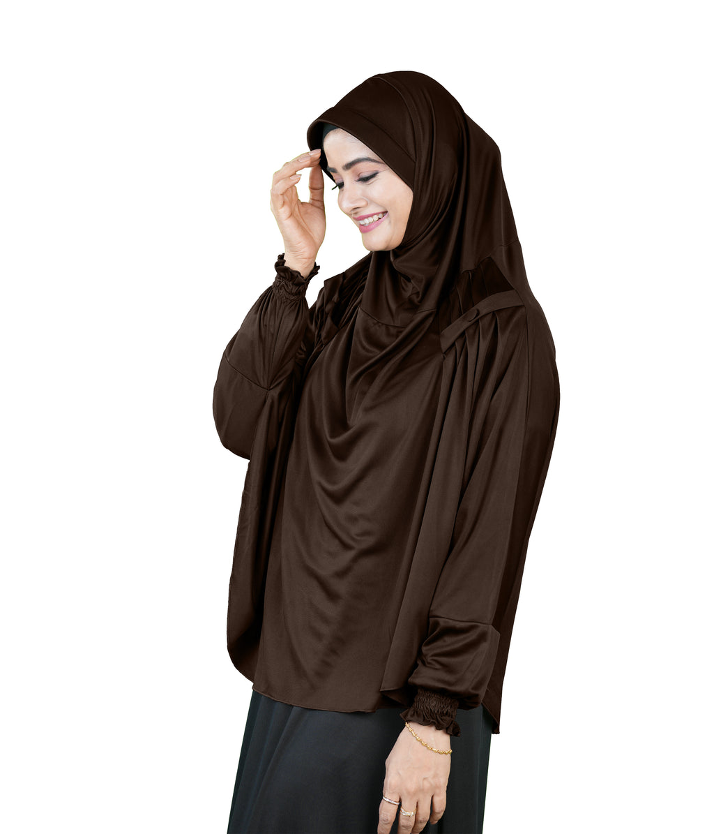 Mehar Hijabs Modest Elegant Saima Farasha type Hijab – One-Piece