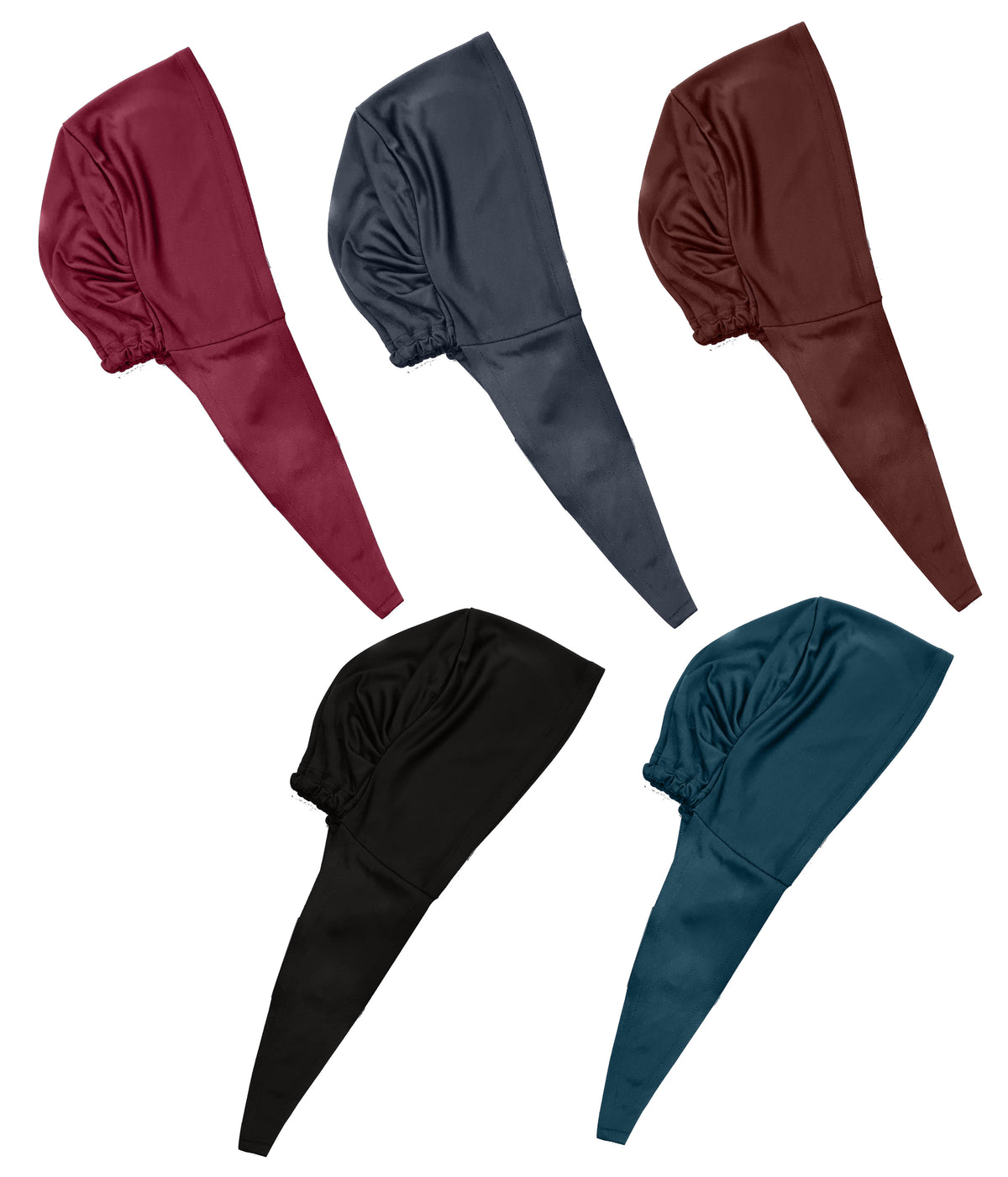 Mehar Malka T Cap – Tail Hijab Underscarf with Adjustable Back Tie | Pack of 5