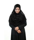 Mehar Faeezah DD Hijab – Dual-Drape Two-Tone Layered Hijab for Modest Elegance