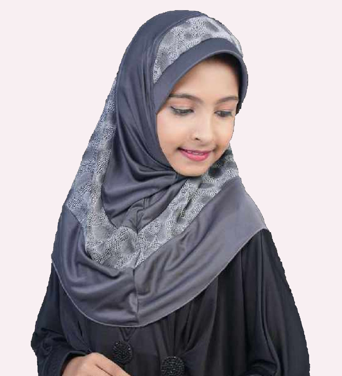 Stylish Trendy Little Hijab stylish dual color Printed