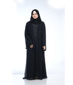 Mehar Stylish Premium Zaina Over coat Abaya 3 Pice set