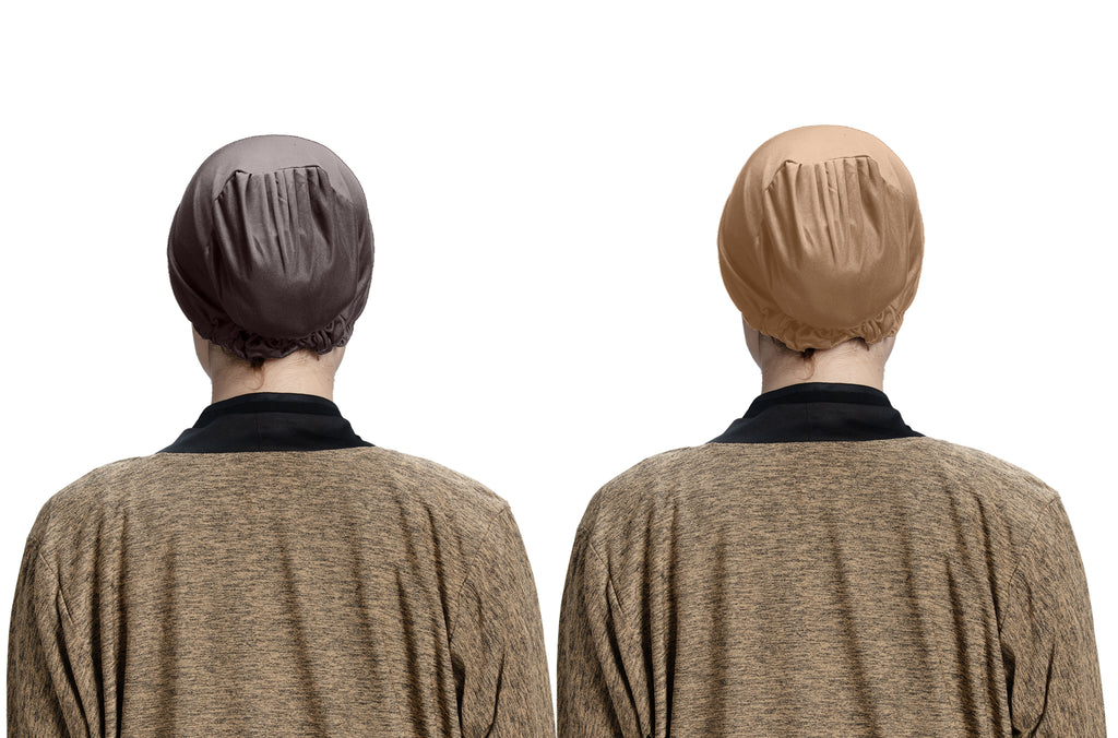 Mehar Hijab Women's Hair Bonnet SD Cap (set of 2)