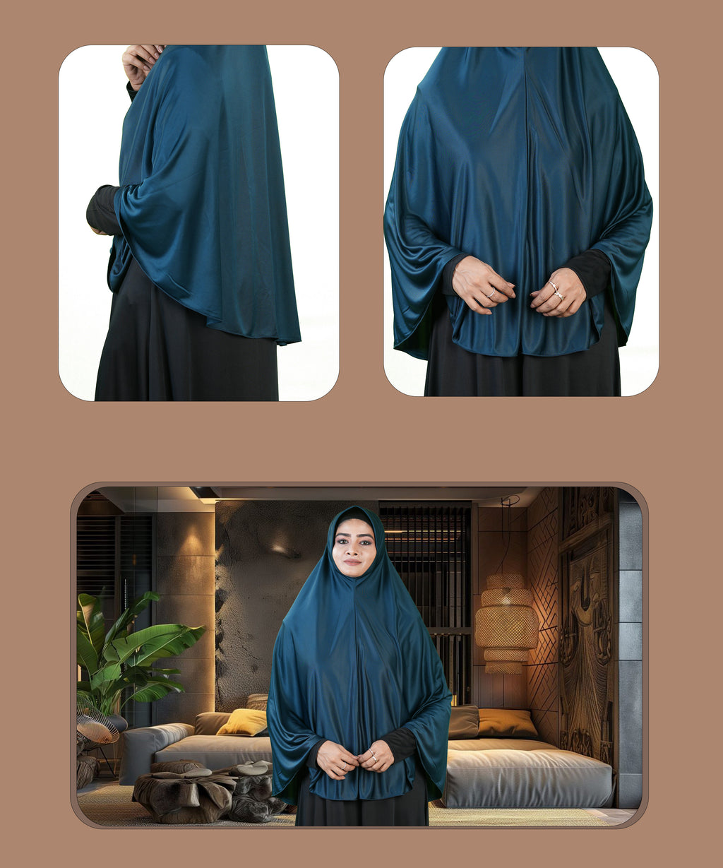 Mehar Hijab's Modest Women's Soft feel good fabric Regular Plain Ma-ale