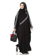 Women's Designed elegant Look SHEHARBANO feel good abaya BLACK