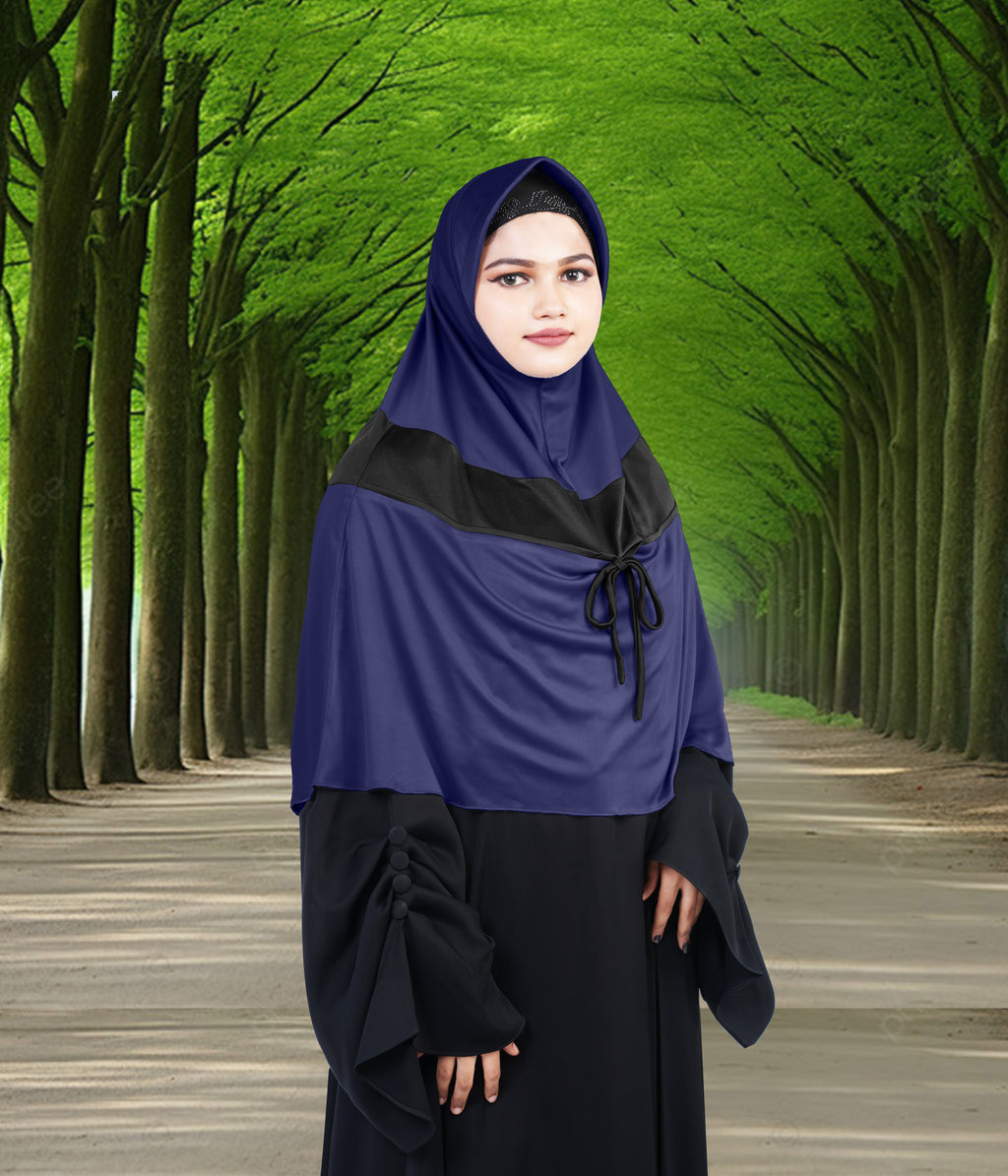 Mehar Shakira Elegant Dual-Tone Knot Hijab