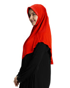 Modest Fashion Women's Soft feel good Fabric Manal Hijab Red