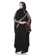 Women's Designed elegant Look SHEHARBANO feel good abaya BLACK