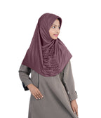 Mehar Nisa Hijab for Girls Hijabs Modest Wear with Front Pleated Detaili