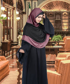 Mehar Dual-Tone Layered Elegance-Coverage-Comfort Razia Hijab