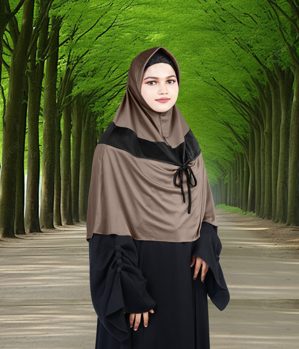 Mehar Shakira Elegant Dual-Tone Knot Hijab