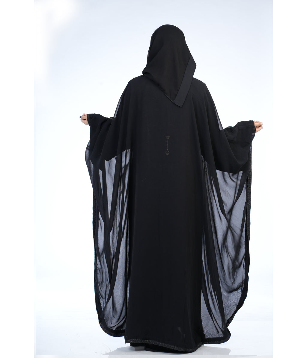 Mehar Premium Stylish Zada Abaya Full Set(3 pice)