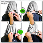 Modest Women's Fleeted Stylish Feel Good Fabric FAEEZAH Hijab Silver